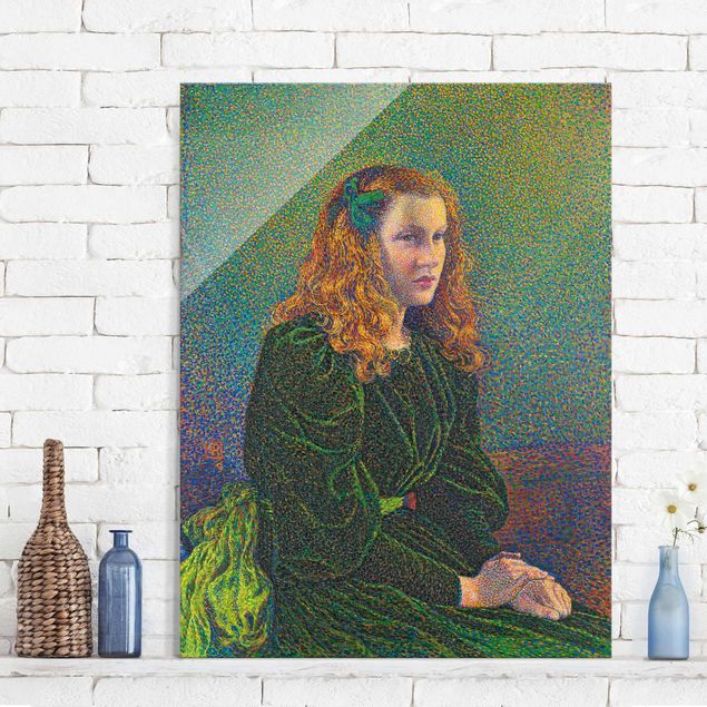 Theo Van Rysselberghe quadri Theo van Rysselberghe - Giovane donna in abito verde