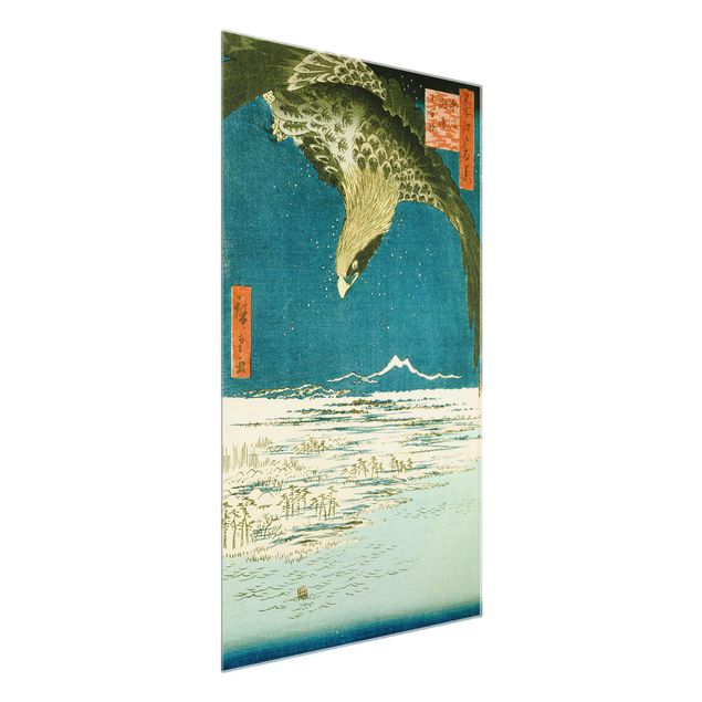 Quadro su vetro - Utagawa Hiroshige - The Plain near Fukagawa Susaki  - Verticale 2:3