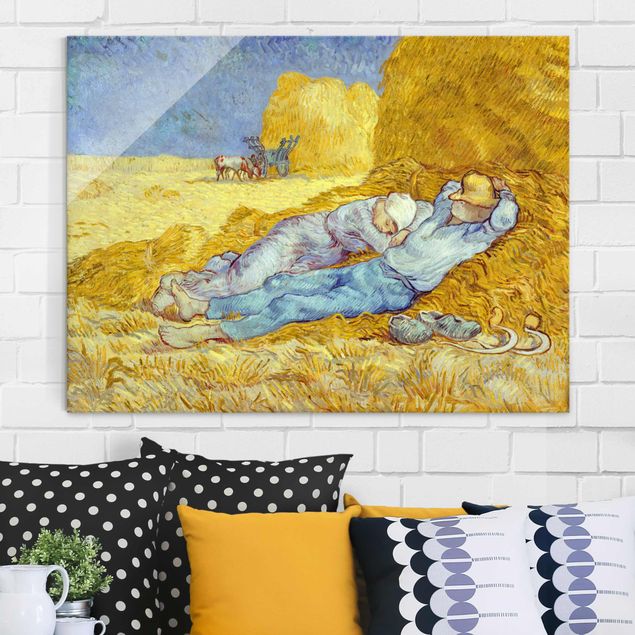 Lavagna magnetica vetro Vincent Van Gogh - Il sonnecchiante