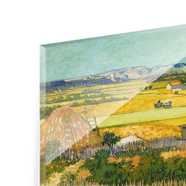 Quadro su vetro - Vincent van Gogh - La Vendemmia - Post-Impressionismo - Orizzontale 4:3