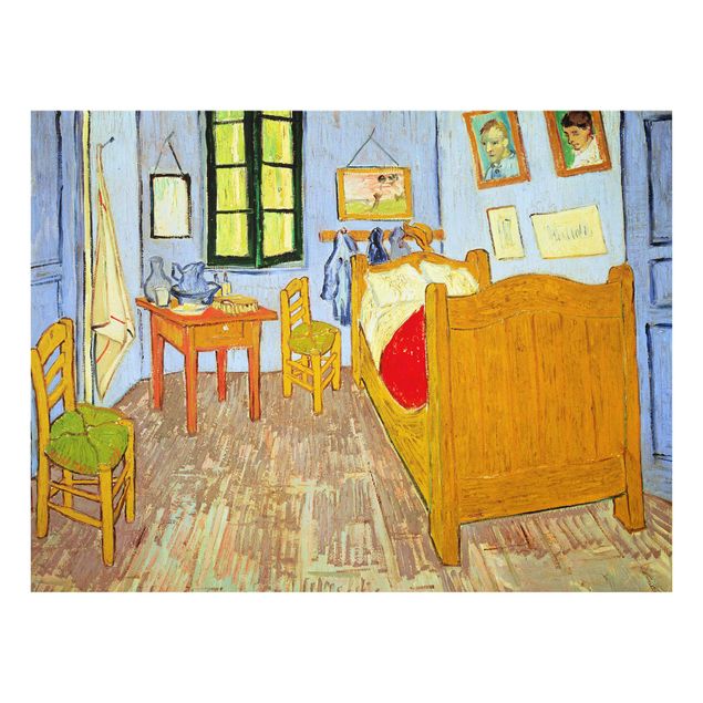 Quadro su vetro - Vincent van Gogh - La Camera di Vincent ad Arles - Post-Impressionismo - Orizzontale 4:3
