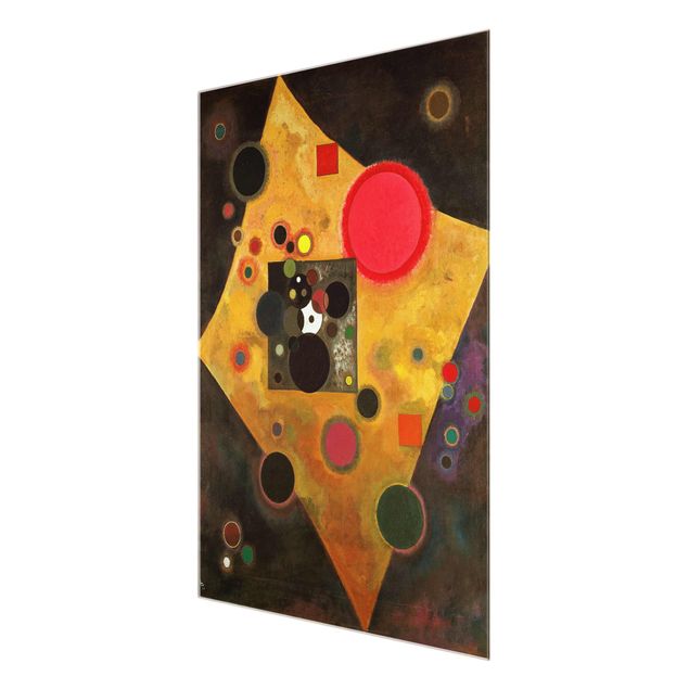 Quadro in vetro - Wassily Kandinsky - Accento in Rosa - Espressionismo - Verticale 3:4