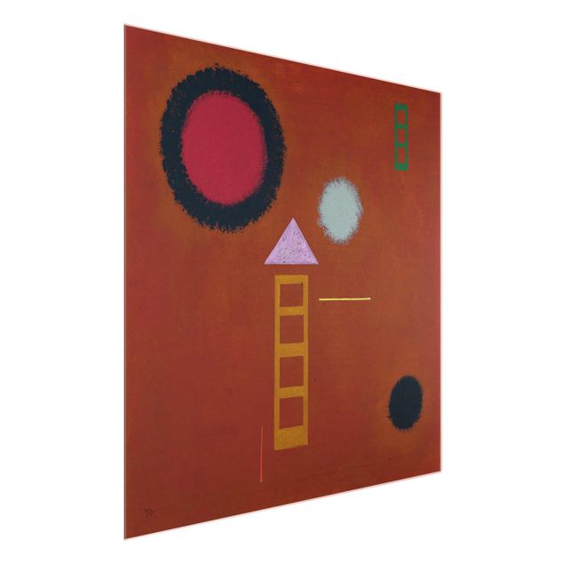 Quadro in vetro - Wassily Kandinsky - Calmato - Espressionismo - Quadrato 1:1