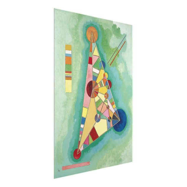 Quadro in vetro - Wassily Kandinsky - Colorato nel Triangolo - Espressionismo - Verticale 3:4