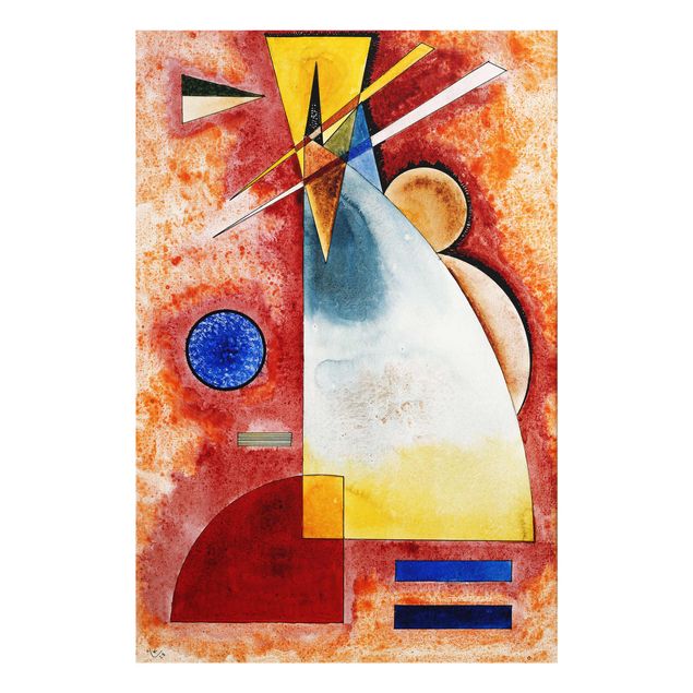 Quadro in vetro - Wassily Kandinsky - Uno nell'altro - Espressionismo - Verticale 2:3