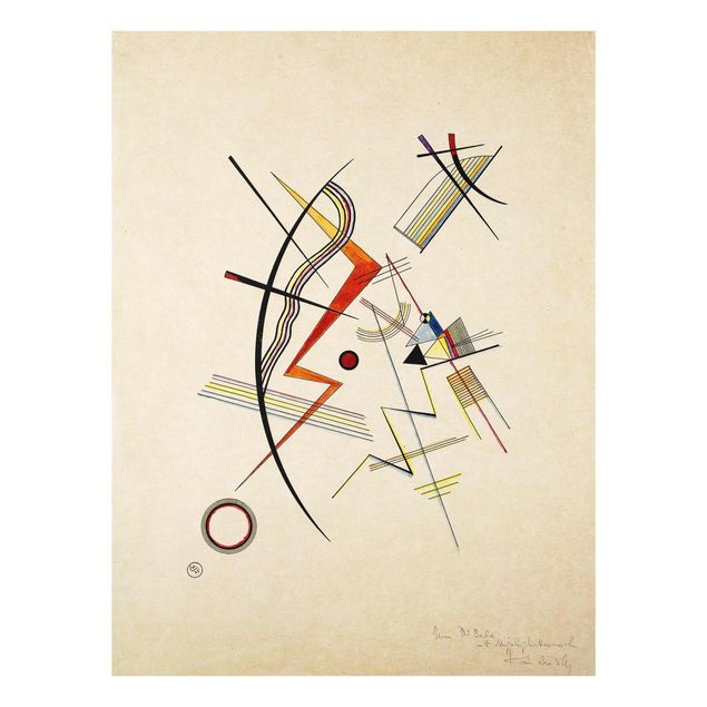 Quadro in vetro - Wassily Kandinsky - Dono annuale alla società Kandinsky - Espressionismo - Verticale 3:4