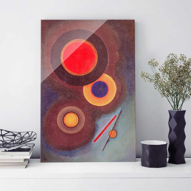 quadro astratto Wassily Kandinsky - Cerchi e linee