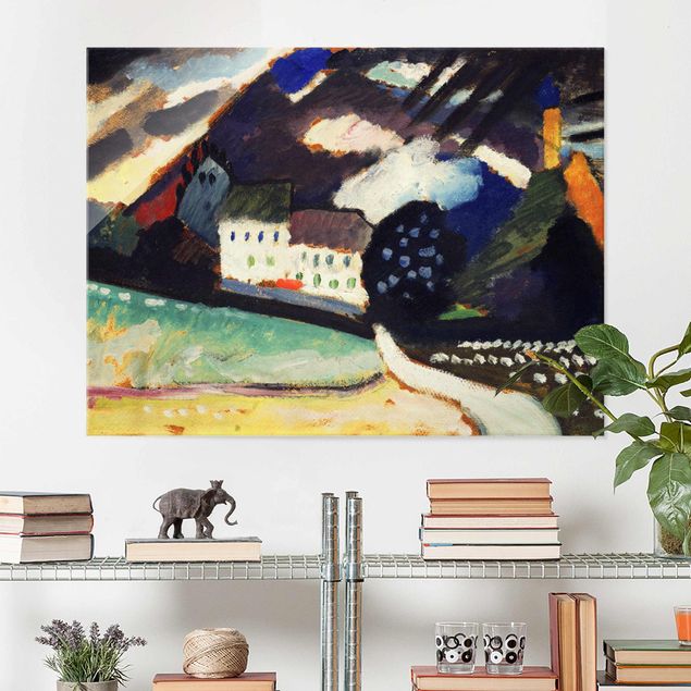 quadro astratto moderno Wassily Kandinsky - Murnau, castello e chiesa II