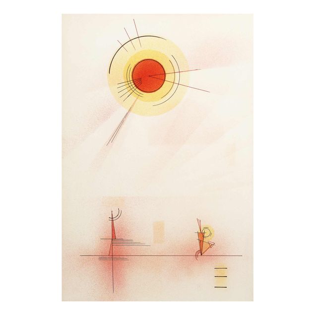 Quadro in vetro - Wassily Kandinsky - Raggi - Espressionismo - Verticale 2:3