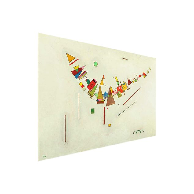 Quadro in vetro - Wassily Kandinsky - Impulso Angolare - Espressionismo - Orizzontale 3:2