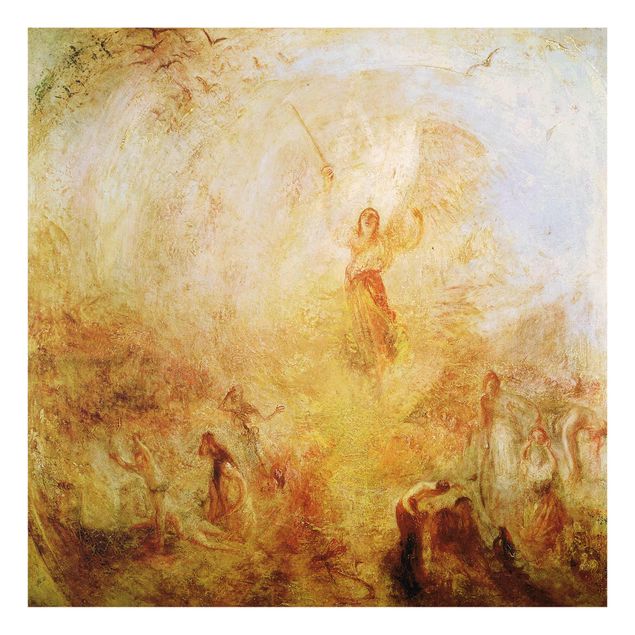 Quadro su vetro - William Turner - L'angelo in piedi al Sole - Romanticismo - Quadrato 1:1