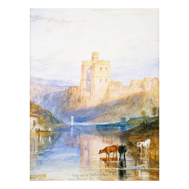 Quadro in vetro - William Turner - Norham Castle - Romanticismo - Verticale 3:4
