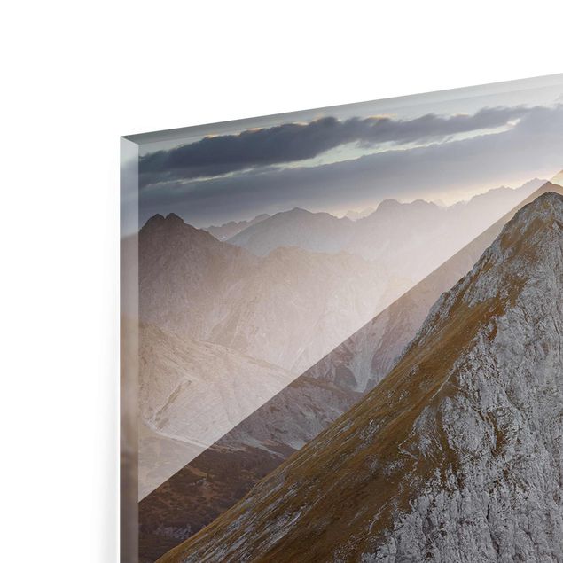 Quadro in vetro - Lechtal Alps - Panoramico