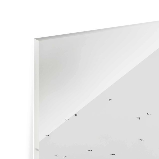 Quadro in vetro - Faro in Nebbia - Quadrato 1:1