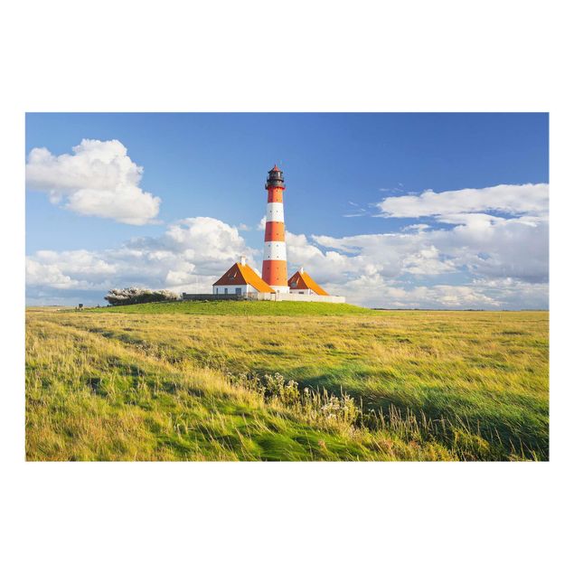 Quadro su vetro - Lighthouse in Schleswig-Holstein - Orizzontale 3:2