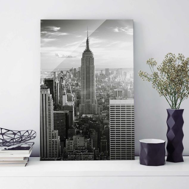 Lavagna magnetica vetro Skyline di Manhattan