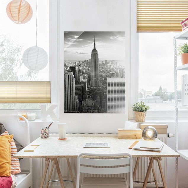Quadro in vetro - Manhattan Skyline - Verticale 3:4