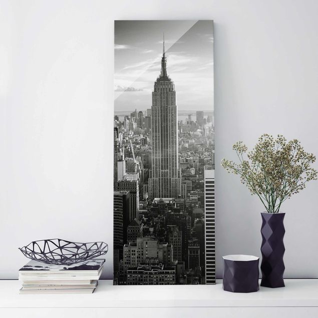 Lavagna magnetica in vetro Skyline di Manhattan