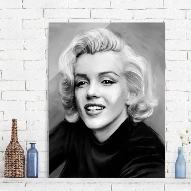 Lavagna magnetica vetro Marilyn in privato