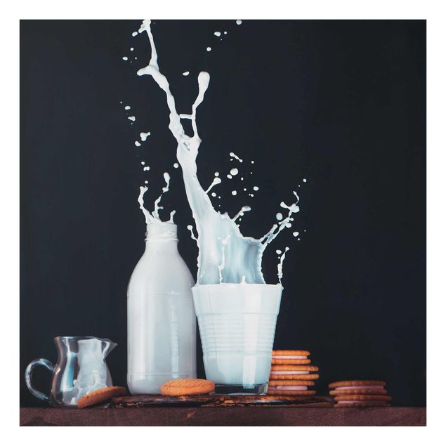 Quadro in vetro - Milk Composition - Quadrato 1:1