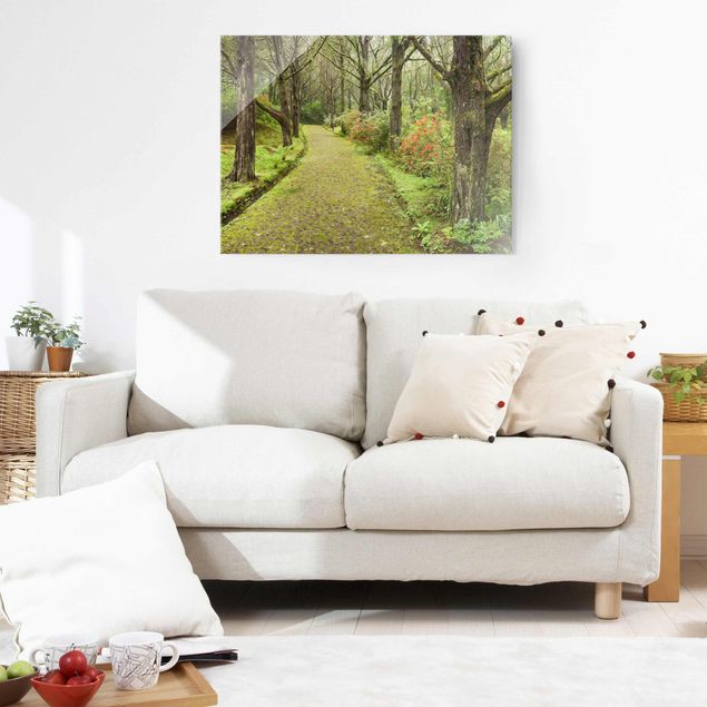Quadro in vetro - Moss Covered Road - Large 3:4