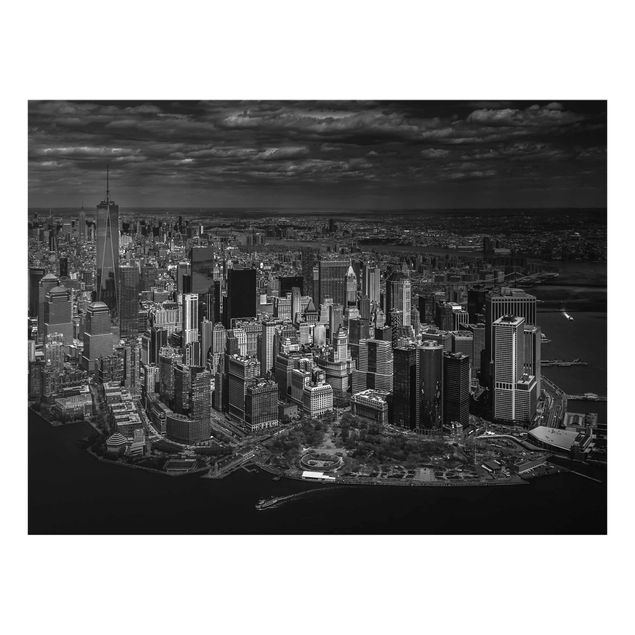 Quadro in vetro - New York - Manhattan da The Air - Large 3:4