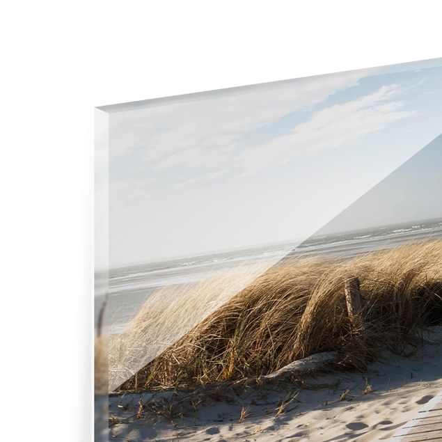 Quadro in vetro - Baltic beach - Panoramico