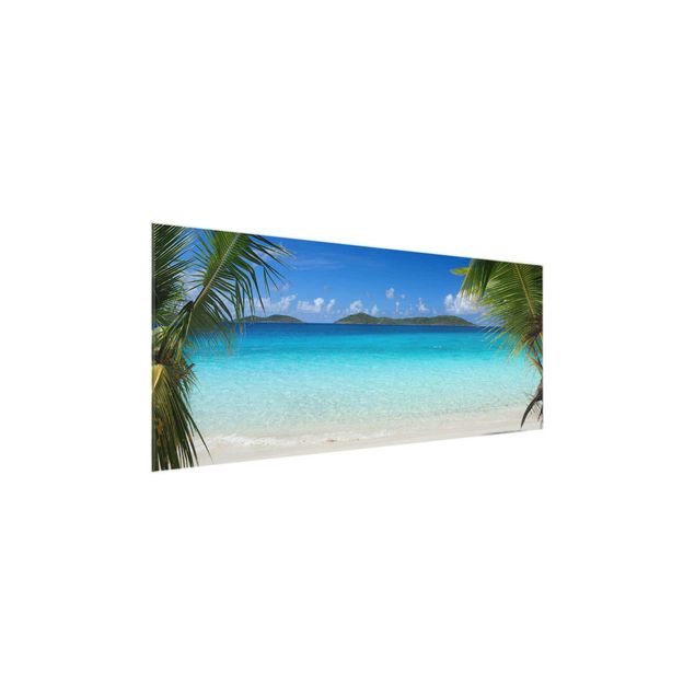 Quadro in vetro - Perfect Maledives - Panoramico