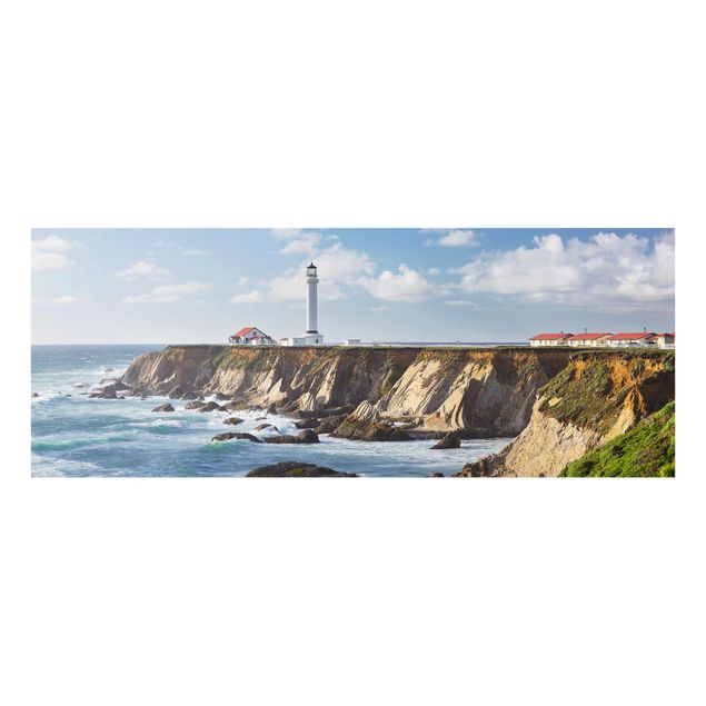 Quadro in vetro - Point Arena Lighthouse California - Panoramico