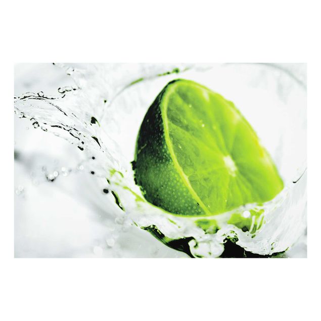 Quadro in vetro - Splash Lime - Orizzontale 3:2