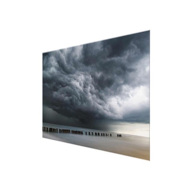 Quadro in vetro - Nubi di tempesta sul Mar Baltico - Large 3:4