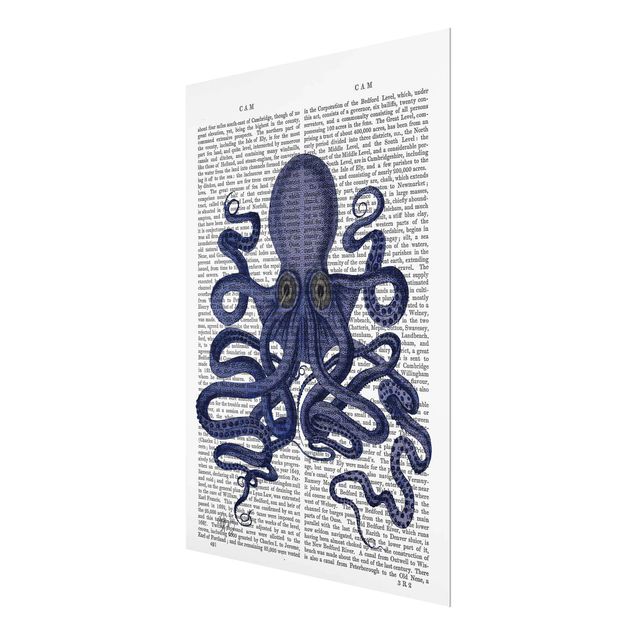 Quadro in vetro - Lettura Degli Animali - Octopus - Verticale 3:4
