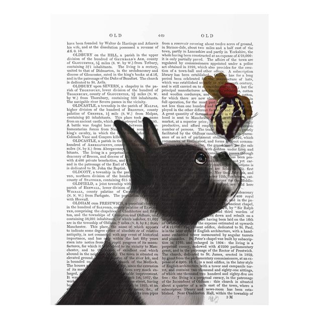 Quadro in vetro - Lettura Degli Animali - Terrier Con Ghiaccio - Verticale 3:4