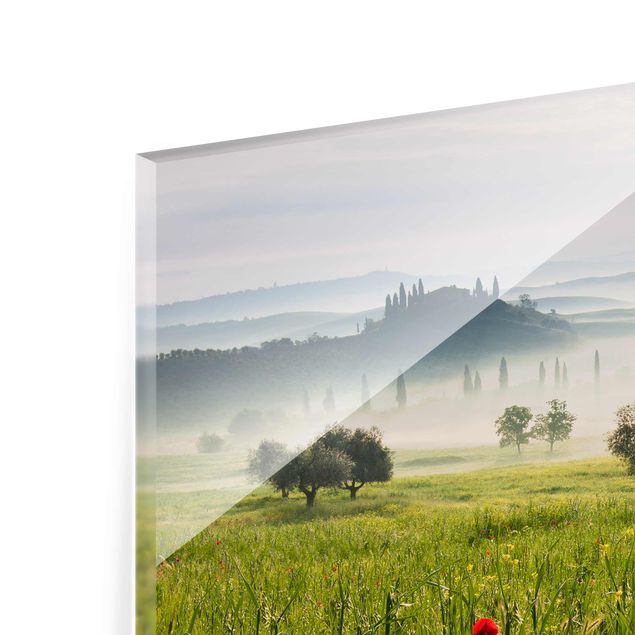 Quadro in vetro - Primavera Toscana - Quadrato 1:1