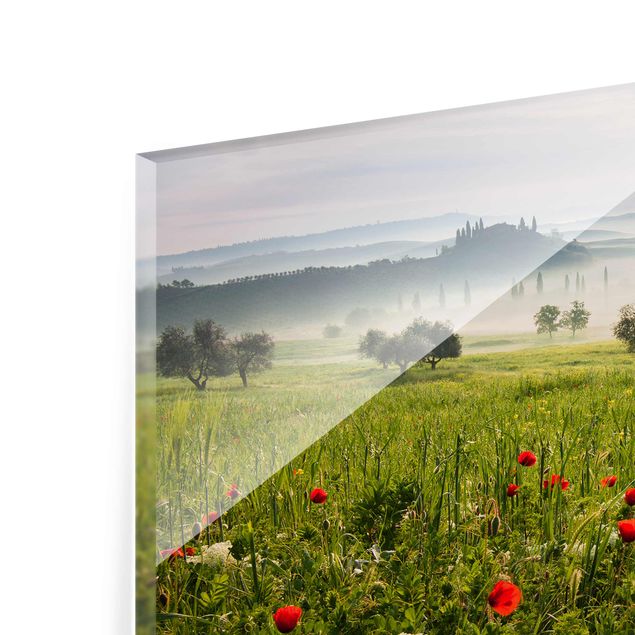 Quadro in vetro - Primavera Toscana - Orizzontale 3:2