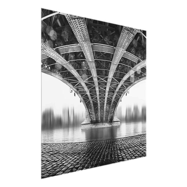 Quadro in vetro - Under The Iron Bridge - Quadrato 1:1