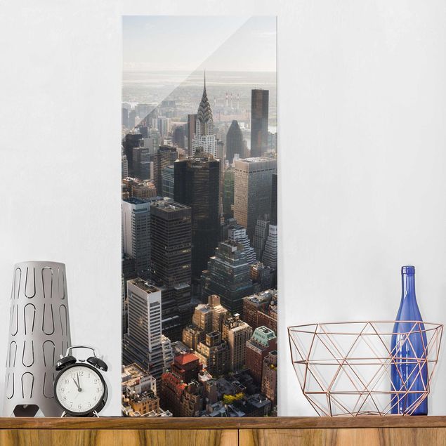 Lavagna magnetica in vetro Dall'Empire State Building di Upper Manhattan NY