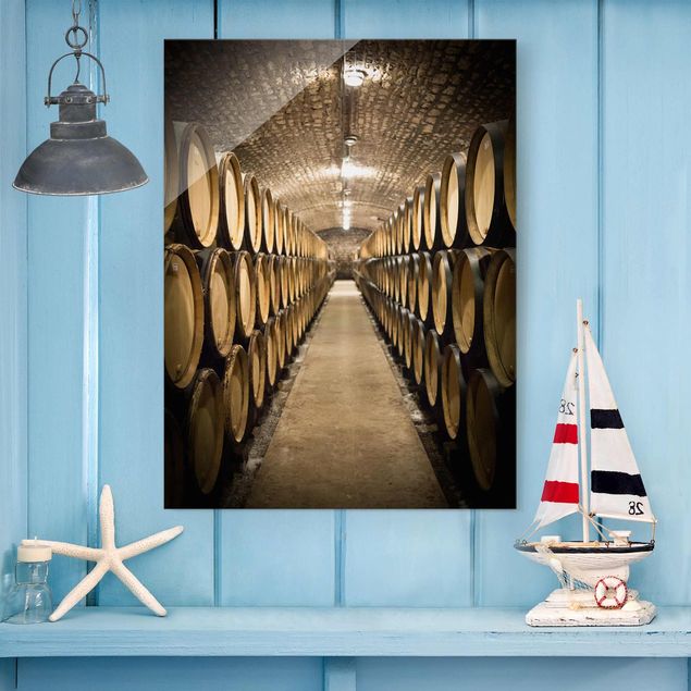 Quadro in vetro - Wine cellar - Verticale 3:4