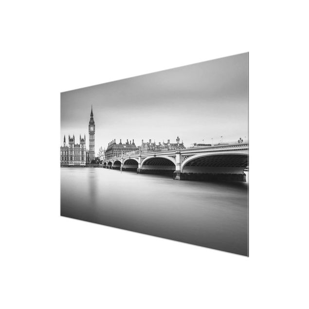 Quadro in vetro - Ponte di Westminster e il Big Ben - Orizzontale 3:2