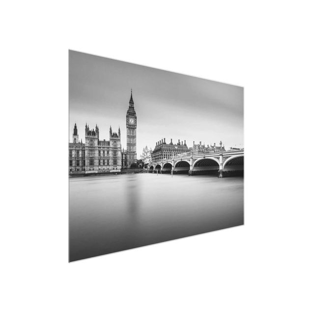 Quadro in vetro - Ponte di Westminster e il Big Ben - Large 3:4