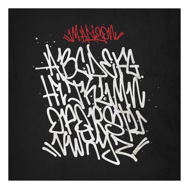 Stampa su tela - Graffiti Art Alphabet
