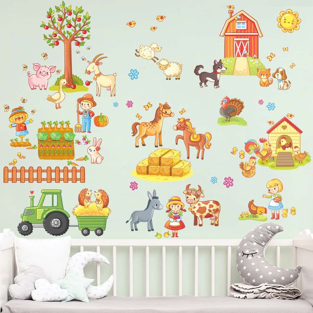 Adesivo murale - Big Farm Set.