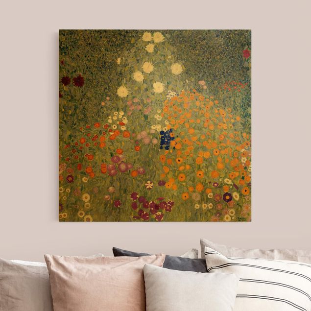 Riproduzioni su tela quadri famosi Gustav Klimt - Giardino di casa