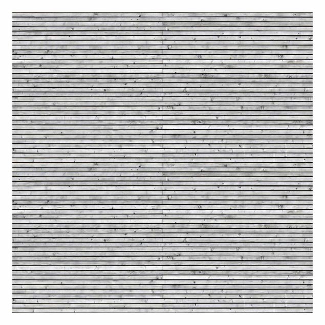 Carta da parati - Wood Panel Wallpaper - Black and White Wood Planks