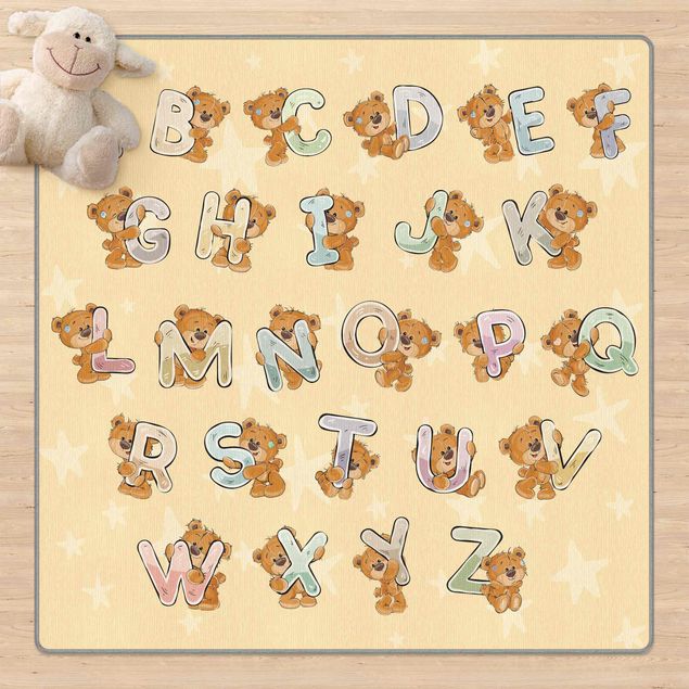 Tappeti grandi Impariamo l'alfabeto con Teddy dalla A alla Z