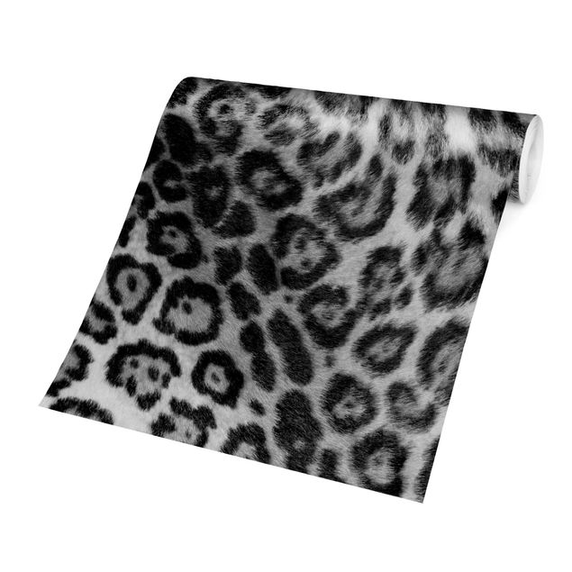 Carta da parati - Jaguar Skin in bianco e nero