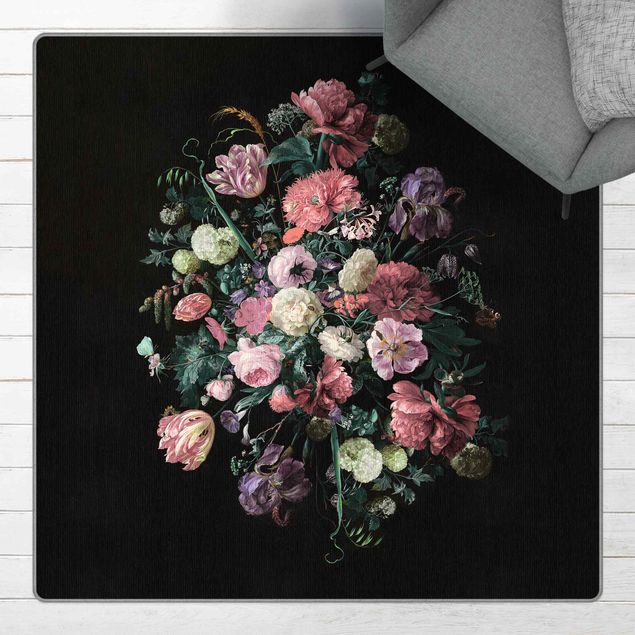 Tappeti floreali Jan Davidsz de Heem - Bouquet di fiori scuro