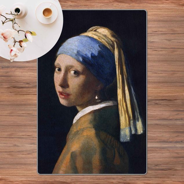 Tappeti bagno grandi Jan Vermeer Van Delft - La ragazza con l'orecchino di perla