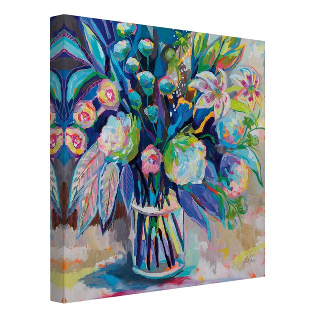Stampa su tela Bouquet dai colori vivaci