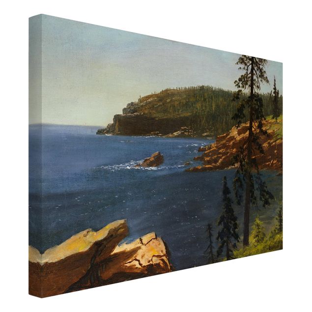Riproduzioni su tela quadri famosi Albert Bierstadt - Costa della California